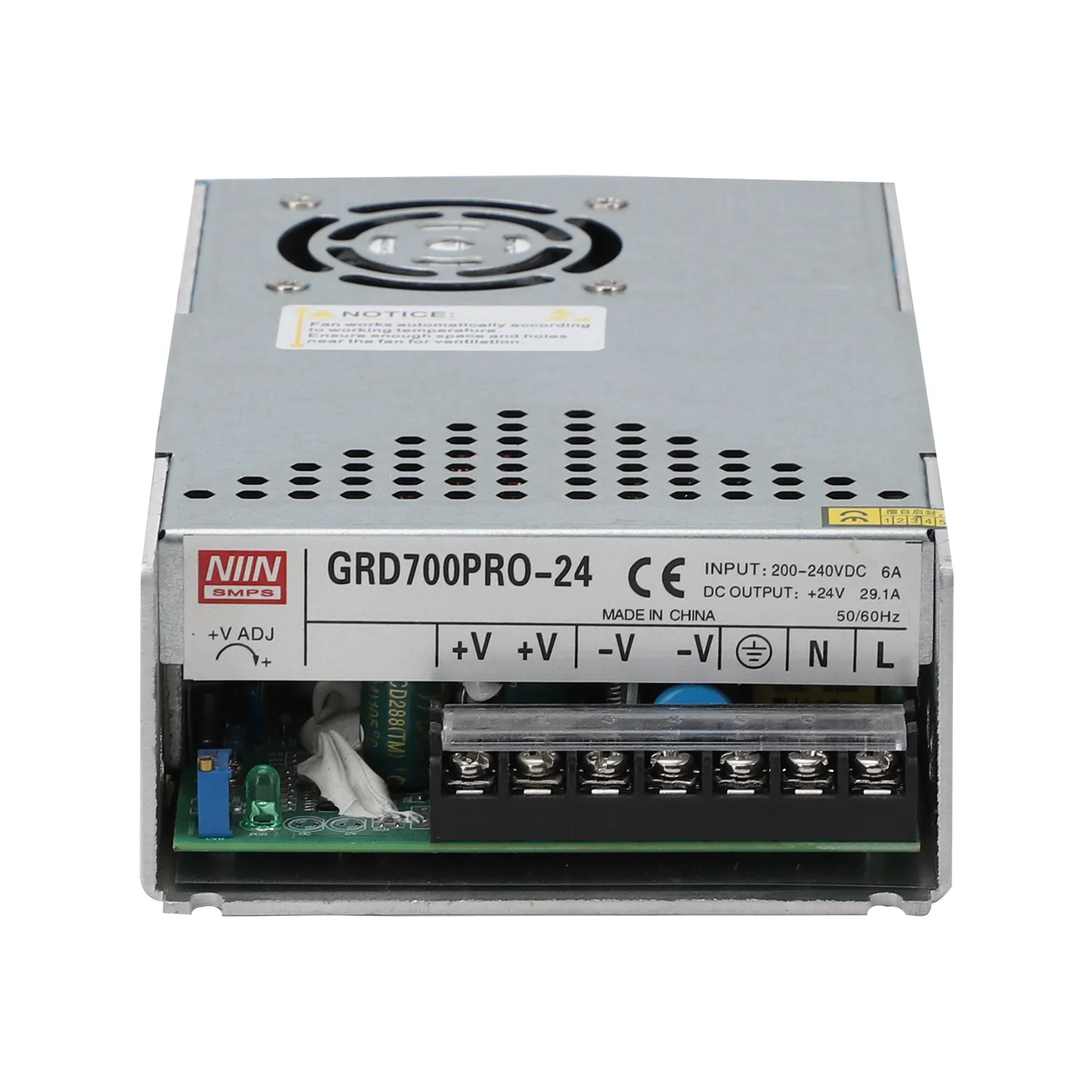 erminal detail of GRD700PRO series switching power supply