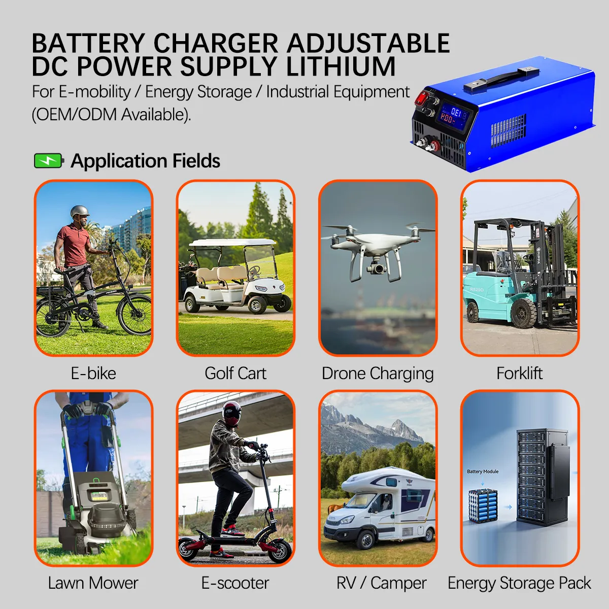 STV-2000W Power Supply Industrial Application Battery Charging