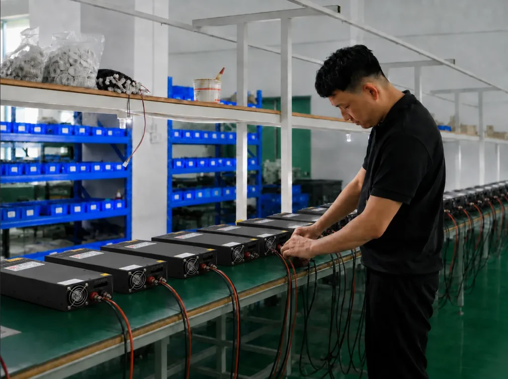 Switching power supply quality testing and burn-in inspection before shipment